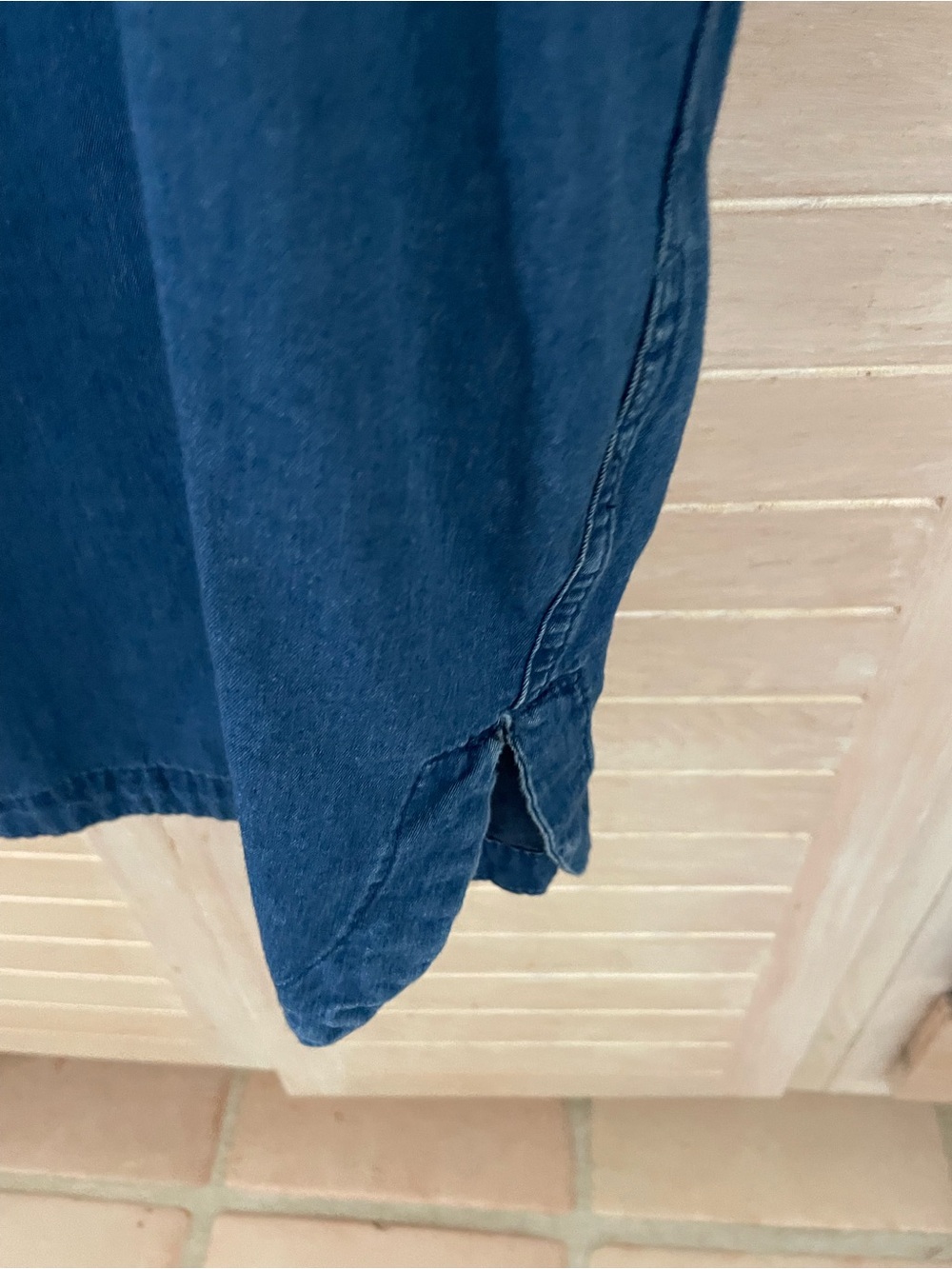 Old Navy Lightweight Denim-Blue Mini Dress - Picture 3 of 3